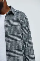 Be Forever Plaid Button Up Shirt(Black/combo,S)