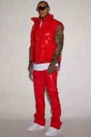Caleb Puffer Vest(Red,S)