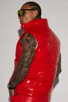 Caleb Puffer Vest(Red,S)