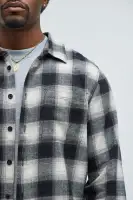 Oakwood Flannel Shirt(Black/combo,S)