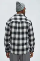 Oakwood Flannel Shirt(Black/combo,S)