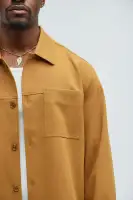 Ronan Weekender Button Up Shirt(Camel,S)