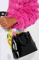 Mini Forever A Queen Crossbody Handbag(Black,OS)