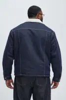 Paulie Contrast Trucker Jacket(Indigo,S)