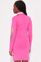 Mini Baby Girl 93 Long Sleeve Dress(Pink,4/5)