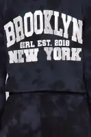 Mini Brooklyn Mineral Wash Fleece Jumpsuit(Black,4/5)