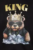 Mini King Teddy Crew Pant Set(Black,XS)