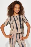 Mini Jazmin Flare Tie Dye Pant Set(Taupe/combo,2)