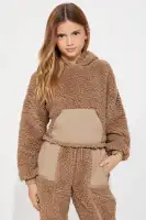 Mini In My Sherpa Moment Jogger Set(Mocha,4/5)