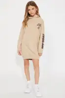 Mini Not Today Hoodie Dress(LightBrown,4/5)