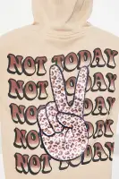 Mini Not Today Hoodie Dress(LightBrown,4/5)
