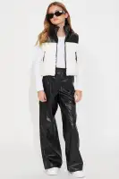 Mini Without A Bother Faux Leather Pant Set