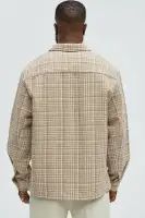 James Tweed Button Up Shirt(Tan/Multi,S)
