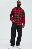 Neponset Flannel Shirt(Red/Black,S)