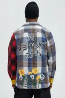 All We Trust Flannel(Multi Color,S)