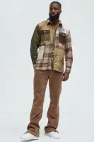 Born To Be Real Flannel(Multi Color,S)