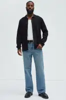 Always Knew Polo Cardigan(Black,S)