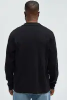 Always Knew Polo Cardigan(Black,S)