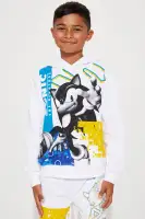 Mini Sonic The Hedgehog Let's Roll Jogger Set(White,4/5)