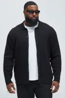 Always Knew Polo Cardigan(Black,S)