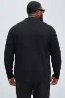 Always Knew Polo Cardigan(Black,S)