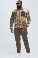 Born To Be Real Flannel(Multi Color,S)