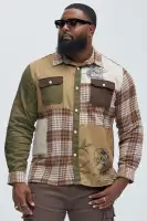 Born To Be Real Flannel(Multi Color,S)