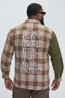 Born To Be Real Flannel(Multi Color,S)