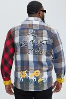 All We Trust Flannel(Multi Color,S)