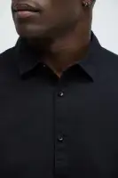 Ryland Cotton Long Sleeve Button Up Shirt(Black,S)