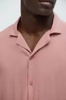 Dawson Relaxed Long Sleeve Button Up Shirt(Mauve,S)