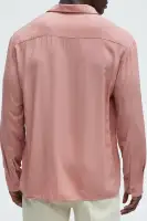 Dawson Relaxed Long Sleeve Button Up Shirt(Mauve,S)