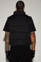 Lucid Zip Up Puffer Vest(Black,S)