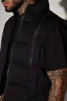 Lucid Zip Up Puffer Vest(Black,S)