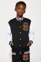 Mini College Varsity Matching Fleece Jogger Set(Black,4)