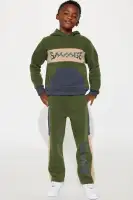 Mini Savage All The Time Colorblock Fleece Pant Set