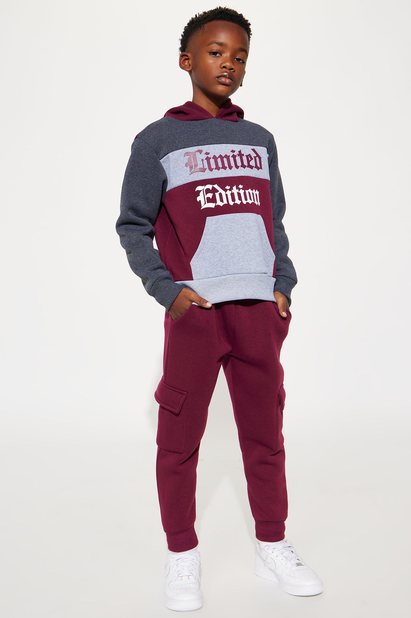 Mini Limited Edition Colorblock Fleece Pant Set