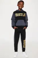 Mini Hustle Colorblock Fleece Pant Set
