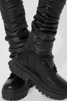 Mini Sugar Coated Cargo Stacked Legging(Black,4/5)