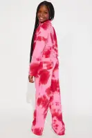 Mini Tie Dye Sweatshirt Set(Pink,4/5)