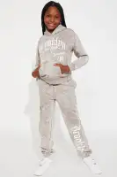 Mini Brooklyn Living Washed Jogger Set(Stone,4/5)