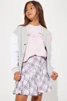 Mini 3 Piece Blessed Skirt Set(Heather Grey,4)