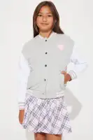 Mini 3 Piece Blessed Skirt Set(Heather Grey,4)