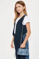 Mini Finally FriYAY Handbag(Denim,OS)