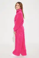 Mini Jolene Teddy Fleece Wide Leg Set(Fuchsia,4)