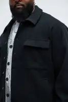 Ballou Pocket Button Up Shirt(Black,S)
