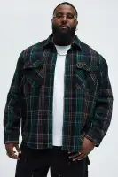 Irving Plaid Button Up Shirt(Multi Color,S)