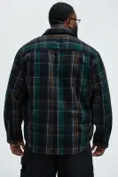 Irving Plaid Button Up Shirt(Multi Color,S)