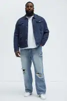 All Star Distressed Trucker Jacket(Blue,S)