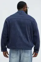 All Star Distressed Trucker Jacket(Blue,S)